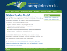 Tablet Screenshot of completestreetsnc.org